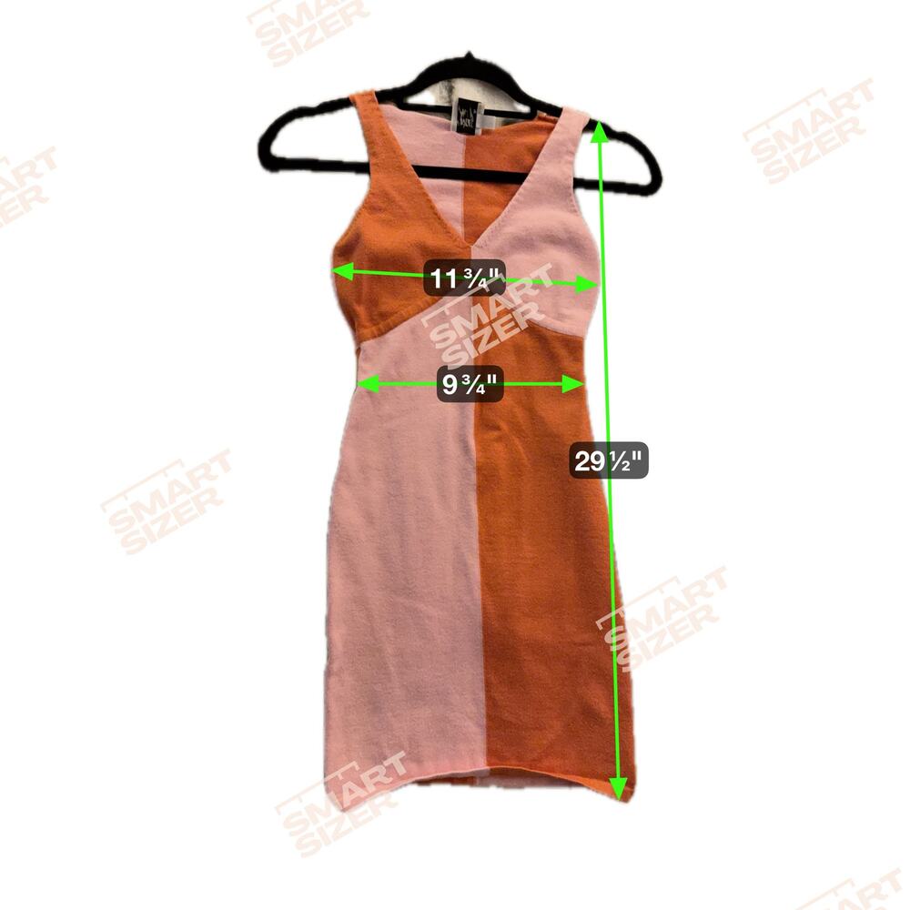 Cute Orange and Pink Knitted Dres By Princess Polly Size XS/Small - Picture 3 of 6